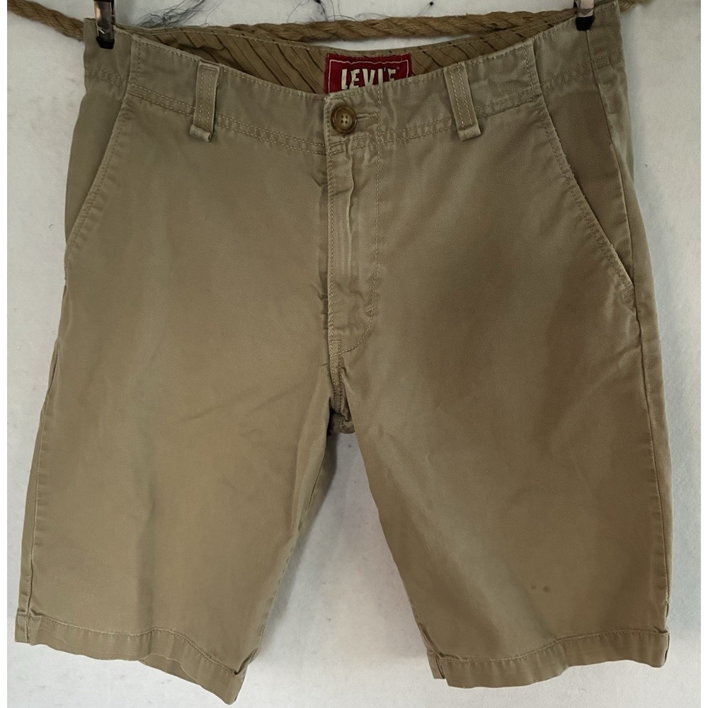 Levis The Original Jeans Tan Khaki Short Mens 30 Summer City